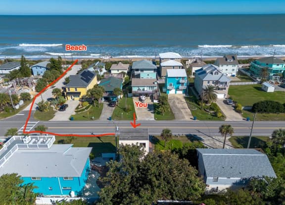 Ocean Views, Two Decks, Only steps from the Beach!